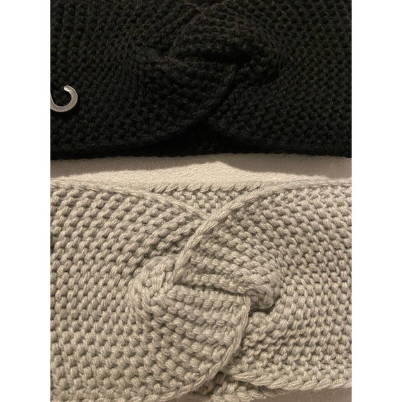 West Loop Women’s Gray Knit Criss Cross Headband * NWT H157 - Picture 2 of 3